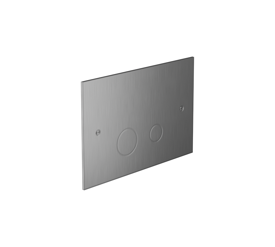 Placchetta di comando per cassette scarico con viti