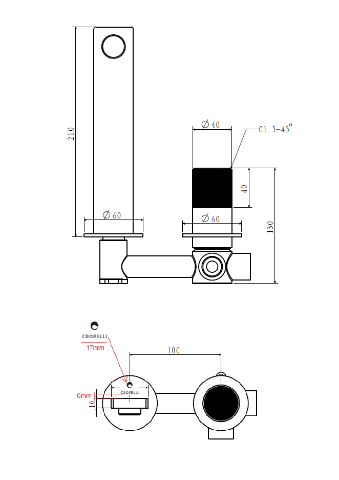 Miscelatore Lavabo Da Parete
